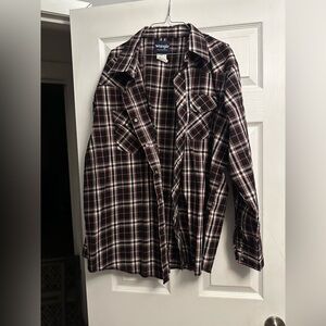 Wrangler Red and Black Checkered Shirt